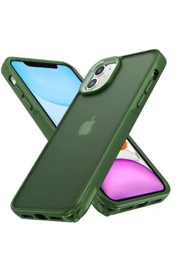 Newface iPhone 11 Kılıf Elegant Kapak - Yeşil resmi