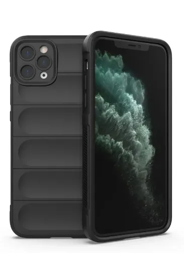 Newface iPhone 11 Pro Kılıf Optimum Silikon - Siyah resmi
