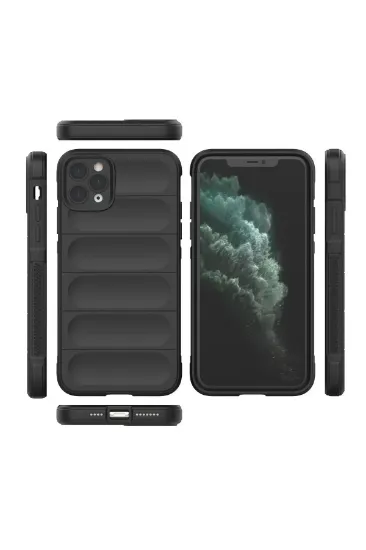 Newface iPhone 11 Pro Kılıf Optimum Silikon - Siyah resmi