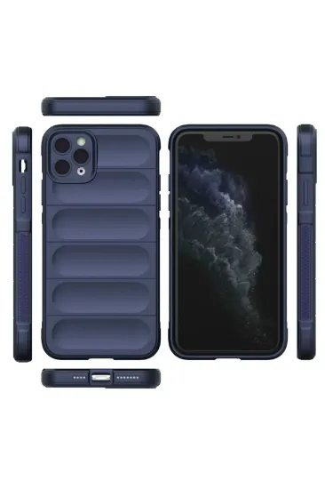 Newface iPhone 11 Pro Kılıf Optimum Silikon - Lacivert resmi