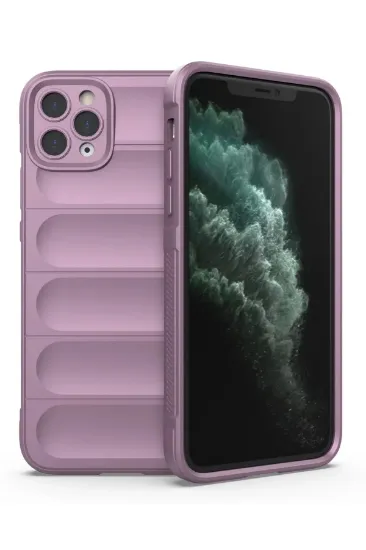 Newface iPhone 11 Pro Kılıf Optimum Silikon - Mor resmi