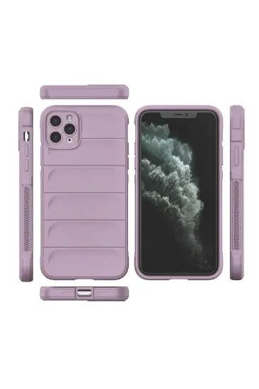Newface iPhone 11 Pro Kılıf Optimum Silikon - Mor resmi