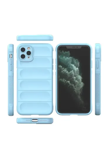 Newface iPhone 11 Pro Kılıf Optimum Silikon - Sky Blue resmi