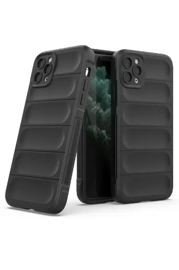 Newface iPhone 11 Pro Max Kılıf Optimum Silikon - Siyah resmi