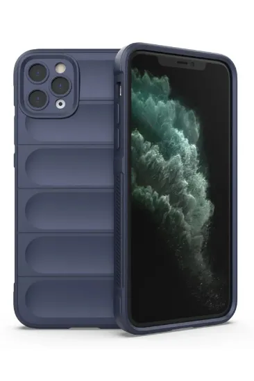 Newface iPhone 11 Pro Max Kılıf Optimum Silikon - Lacivert resmi