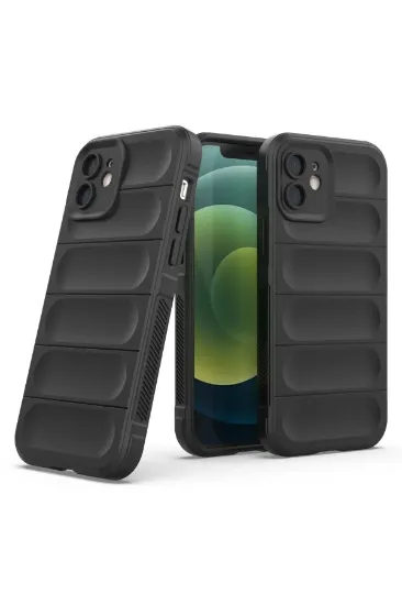 Newface iPhone 12 Kılıf Optimum Silikon - Siyah resmi