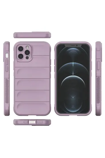 Newface iPhone 12 Pro Kılıf Optimum Silikon - Mor resmi