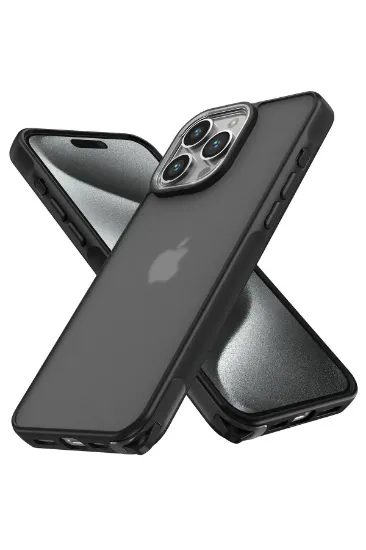 Newface iPhone 14 Pro Max Kılıf Elegant Kapak - Siyah resmi