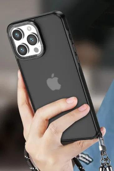 Newface iPhone 14 Pro Max Kılıf Elegant Kapak - Pudra resmi