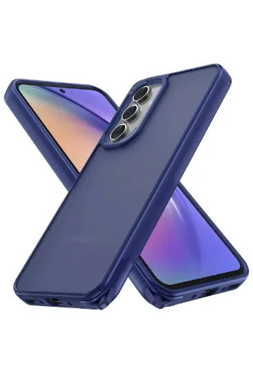 Newface Samsung Galaxy A04S Kılıf Elegant Kapak - Lacivert resmi