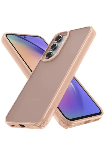 Newface Samsung Galaxy A04S Kılıf Elegant Kapak - Pudra resmi