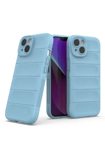 Newface iPhone 14 Kılıf Optimum Silikon - Sky Blue resmi