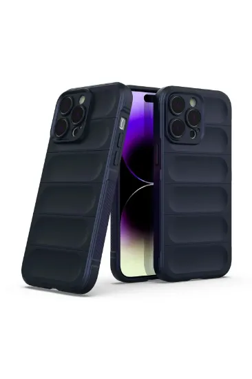 Newface iPhone 14 Pro Kılıf Optimum Silikon - Lacivert resmi