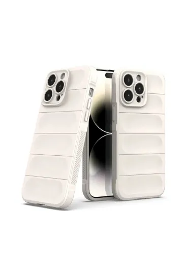 Newface iPhone 14 Pro Kılıf Optimum Silikon - Krem resmi