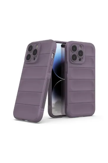Newface iPhone 14 Pro Max Kılıf Optimum Silikon - Mor resmi