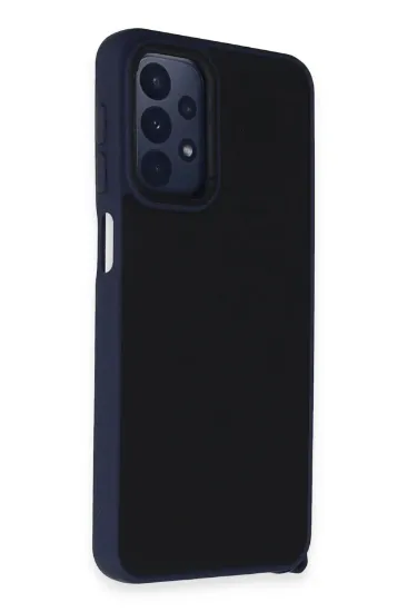 Newface Samsung Galaxy A23 4G Kılıf Elegant Kapak - Lacivert resmi