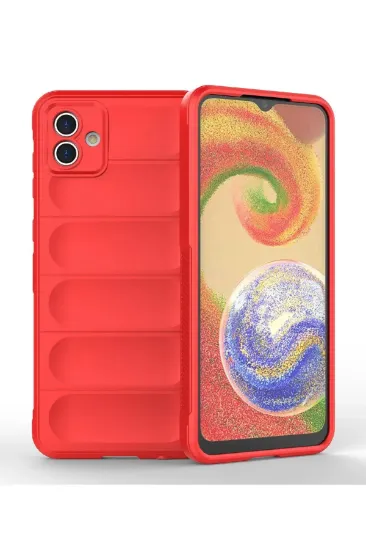 Newface Samsung Galaxy A04 Kılıf Optimum Silikon - Kırmızı resmi
