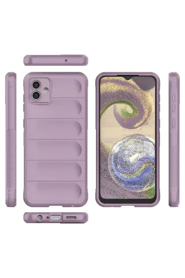 Newface Samsung Galaxy A04 Kılıf Optimum Silikon - Mor resmi