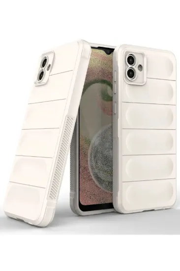 Newface Samsung Galaxy A04 Kılıf Optimum Silikon - Krem resmi