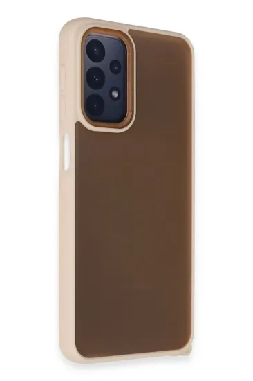 Newface Samsung Galaxy A33 5G Kılıf Elegant Kapak - Pudra resmi