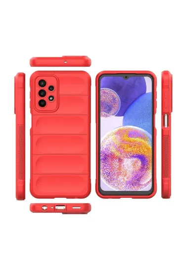 Newface Samsung Galaxy A23 4G Kılıf Optimum Silikon - Kırmızı resmi