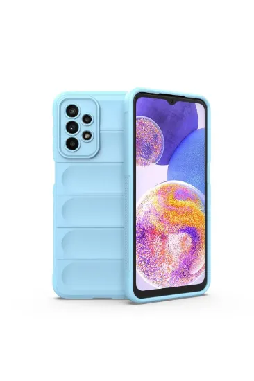 Newface Samsung Galaxy A23 4G Kılıf Optimum Silikon - Sky Blue resmi