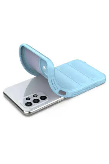 Newface Samsung Galaxy A23 4G Kılıf Optimum Silikon - Sky Blue resmi