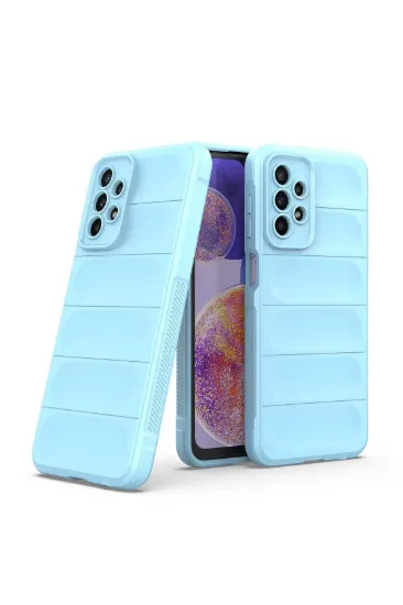 Newface Samsung Galaxy A23 4G Kılıf Optimum Silikon - Sky Blue resmi