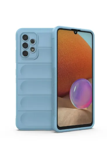 Newface Samsung Galaxy A32 Kılıf Optimum Silikon - Sky Blue resmi