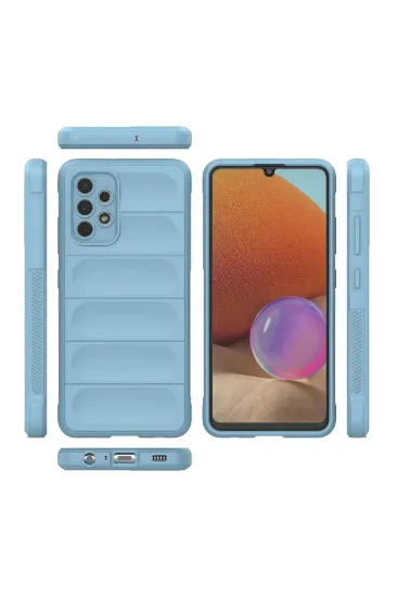Newface Samsung Galaxy A32 Kılıf Optimum Silikon - Sky Blue resmi