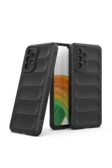 Newface Samsung Galaxy A33 5G Kılıf Optimum Silikon - Siyah resmi