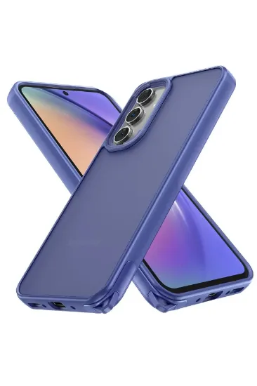 Newface Samsung Galaxy A54 5G Kılıf Elegant Kapak - Açık Mavi resmi