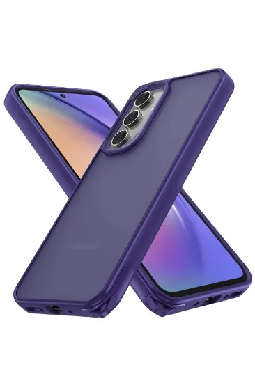 Newface Samsung Galaxy A54 5G Kılıf Elegant Kapak - Derin Mor resmi