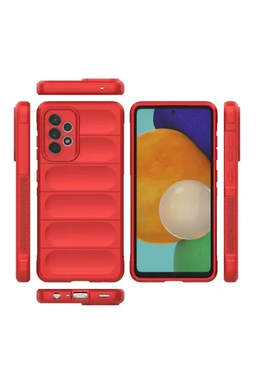 Newface Samsung Galaxy A52 Kılıf Optimum Silikon - Kırmızı resmi