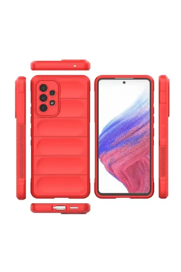 Newface Samsung Galaxy A53 5G Kılıf Optimum Silikon - Kırmızı resmi