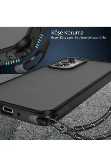 Newface Samsung Galaxy A05S Kılıf Elegant Kapak - Lacivert resmi