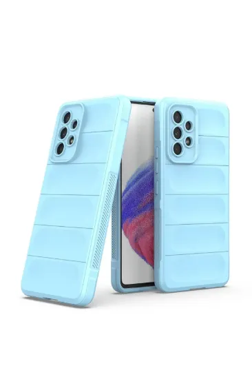 Newface Samsung Galaxy A73 5G Kılıf Optimum Silikon - Sky Blue resmi