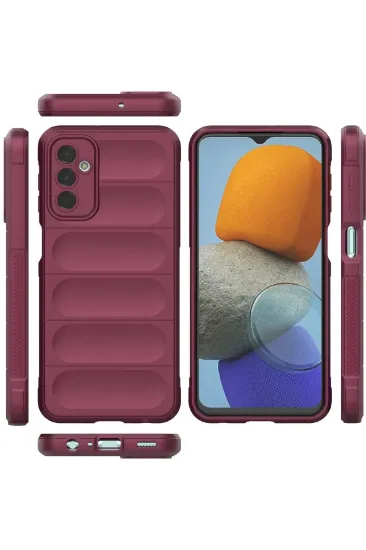 Newface Samsung Galaxy M23 Kılıf Optimum Silikon - Bordo resmi