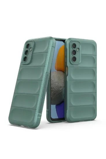 Newface Samsung Galaxy M23 Kılıf Optimum Silikon - Koyu Yeşil resmi