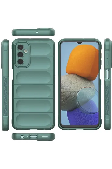 Newface Samsung Galaxy M23 Kılıf Optimum Silikon - Koyu Yeşil resmi