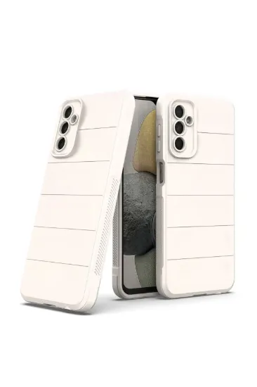 Newface Samsung Galaxy M23 Kılıf Optimum Silikon - Krem resmi