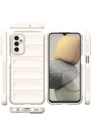 Newface Samsung Galaxy M23 Kılıf Optimum Silikon - Krem resmi