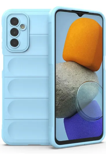 Newface Samsung Galaxy M23 Kılıf Optimum Silikon - Sky Blue resmi