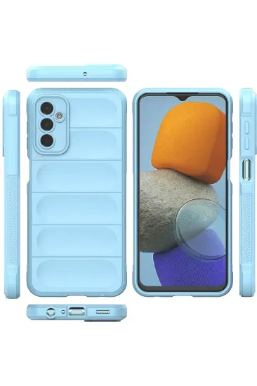 Newface Samsung Galaxy M23 Kılıf Optimum Silikon - Sky Blue resmi