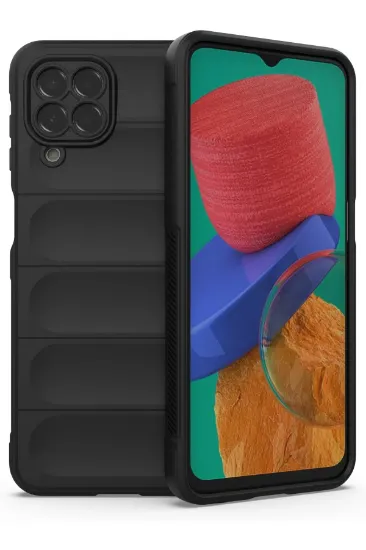 Newface Samsung Galaxy M33 Kılıf Optimum Silikon - Siyah resmi