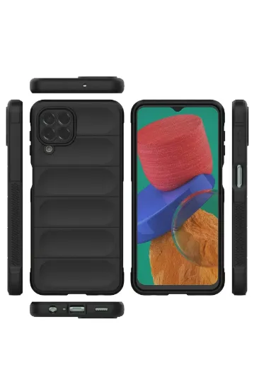Newface Samsung Galaxy M33 Kılıf Optimum Silikon - Siyah resmi
