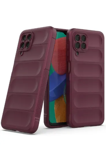 Newface Samsung Galaxy M33 Kılıf Optimum Silikon - Bordo resmi