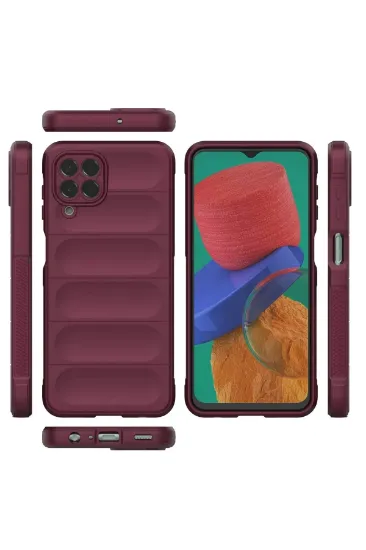 Newface Samsung Galaxy M33 Kılıf Optimum Silikon - Bordo resmi