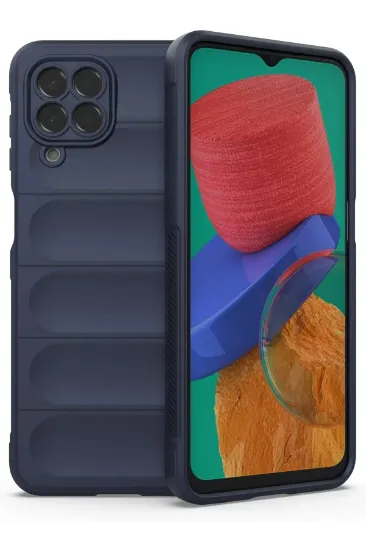 Newface Samsung Galaxy M33 Kılıf Optimum Silikon - Lacivert resmi