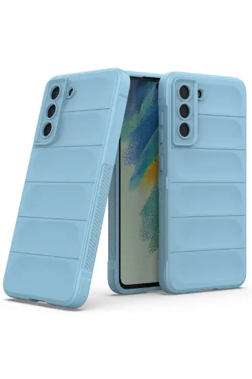 Newface Samsung Galaxy S21 FE Kılıf Optimum Silikon - Sky Blue resmi